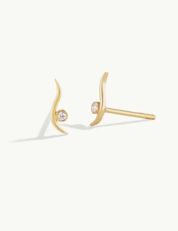 Balance Curve Stud sold by Sophie Ratner