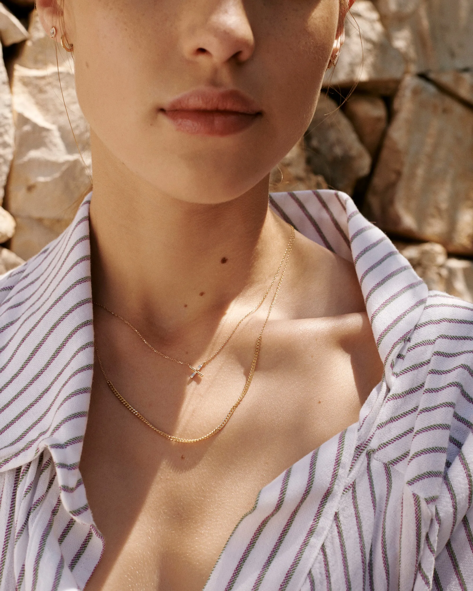 Cuban Link Accent Necklace sold by Sophie Ratner product image thumbnail 2