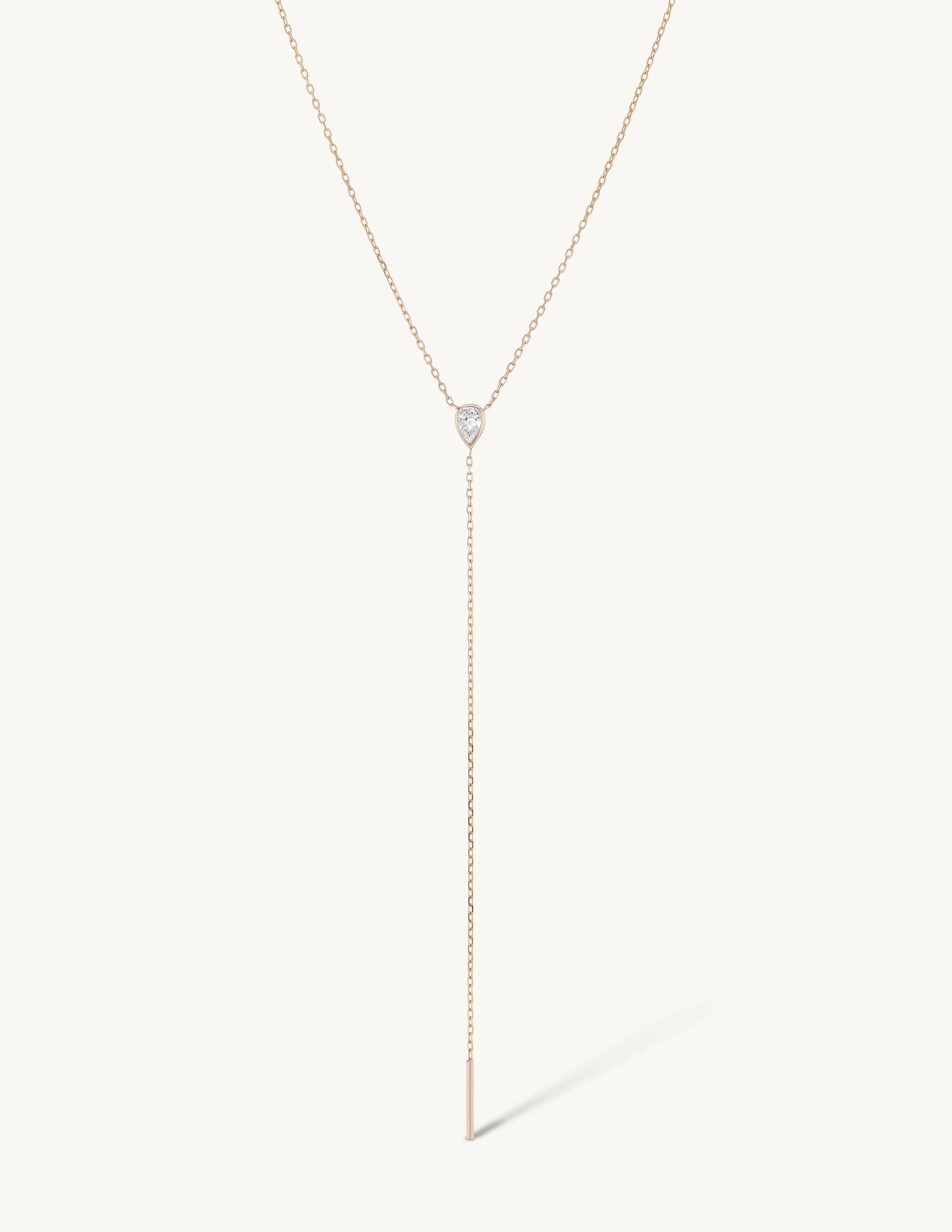 Teardrop Necklace with Lariat sold by Sophie Ratner