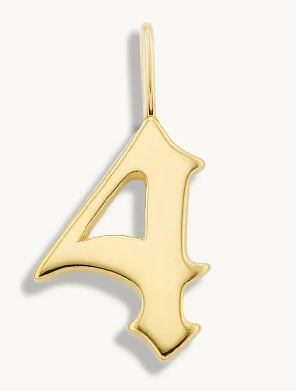 Bonne Chance Necklace Charm Four sold by Sophie Ratner