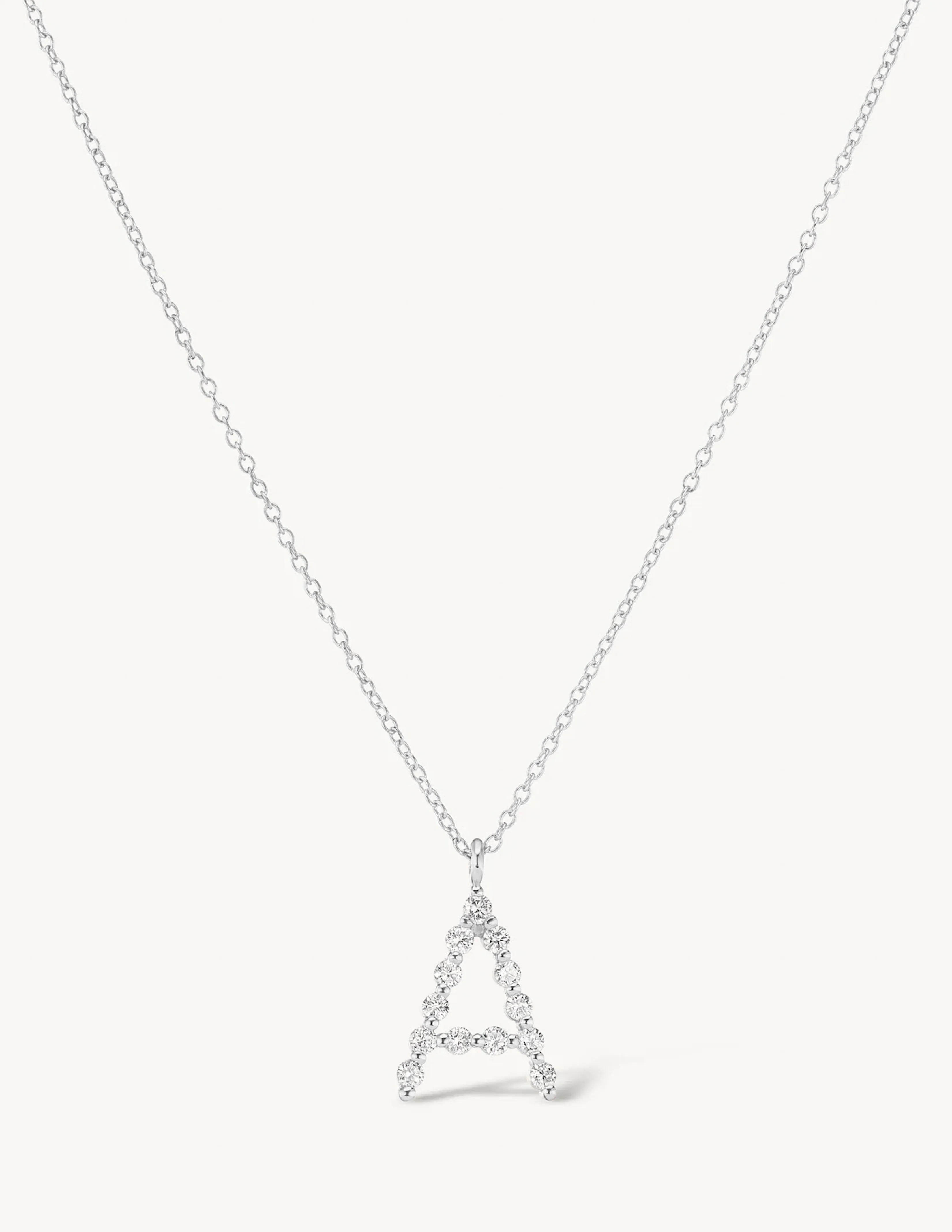 Diamond Initial Necklace sold by Sophie Ratner product image thumbnail 4