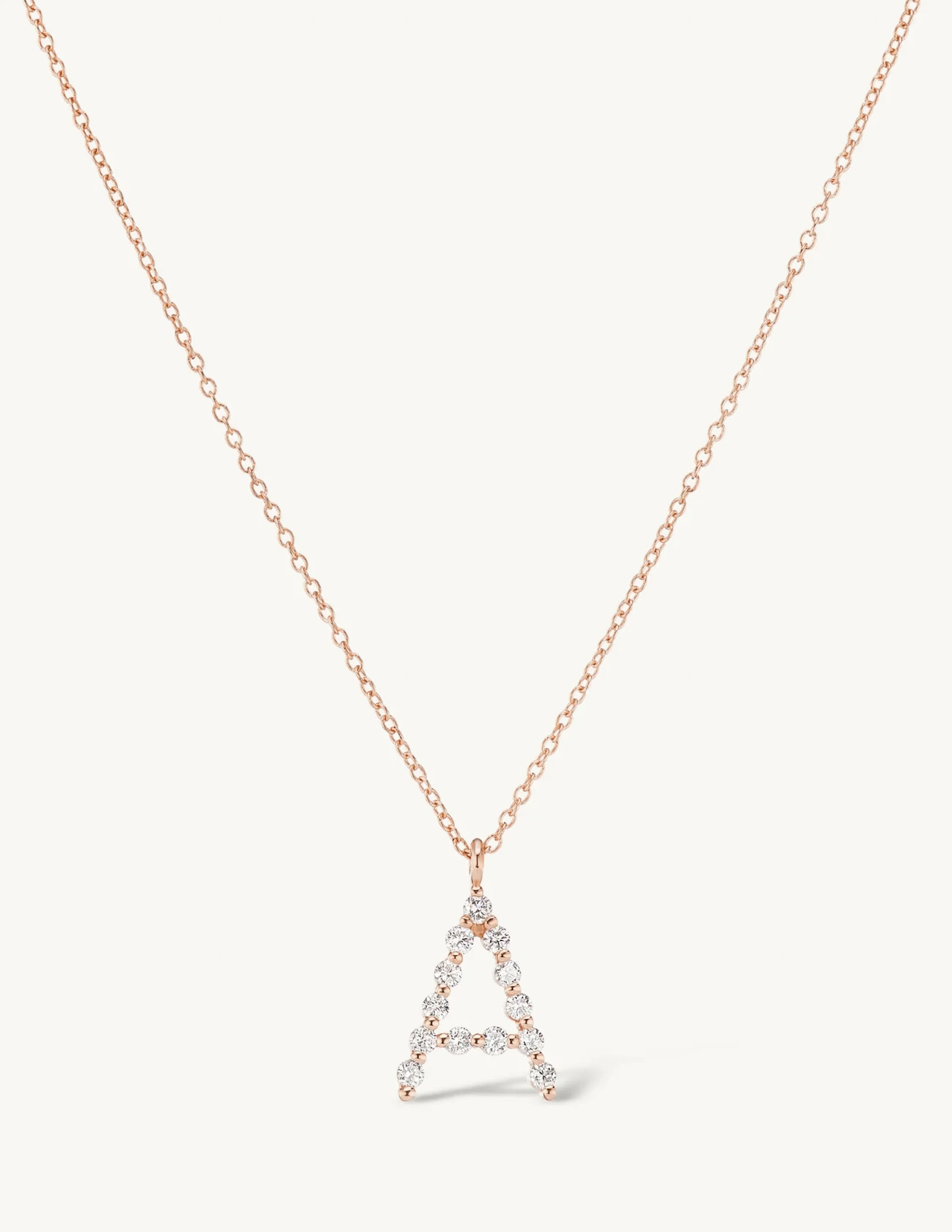Diamond Initial Necklace sold by Sophie Ratner product image thumbnail 3