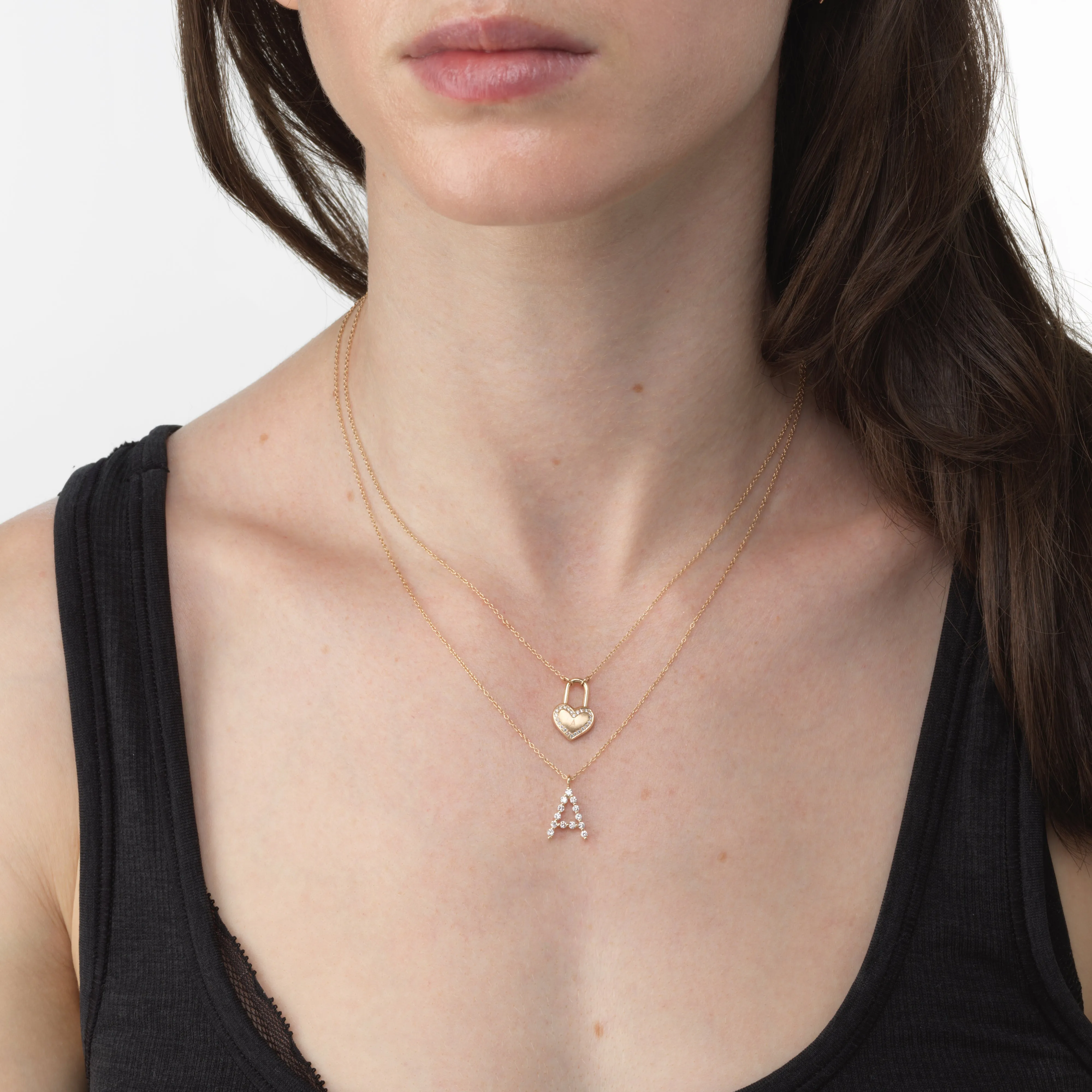 Diamond Initial Necklace sold by Sophie Ratner product image thumbnail 5