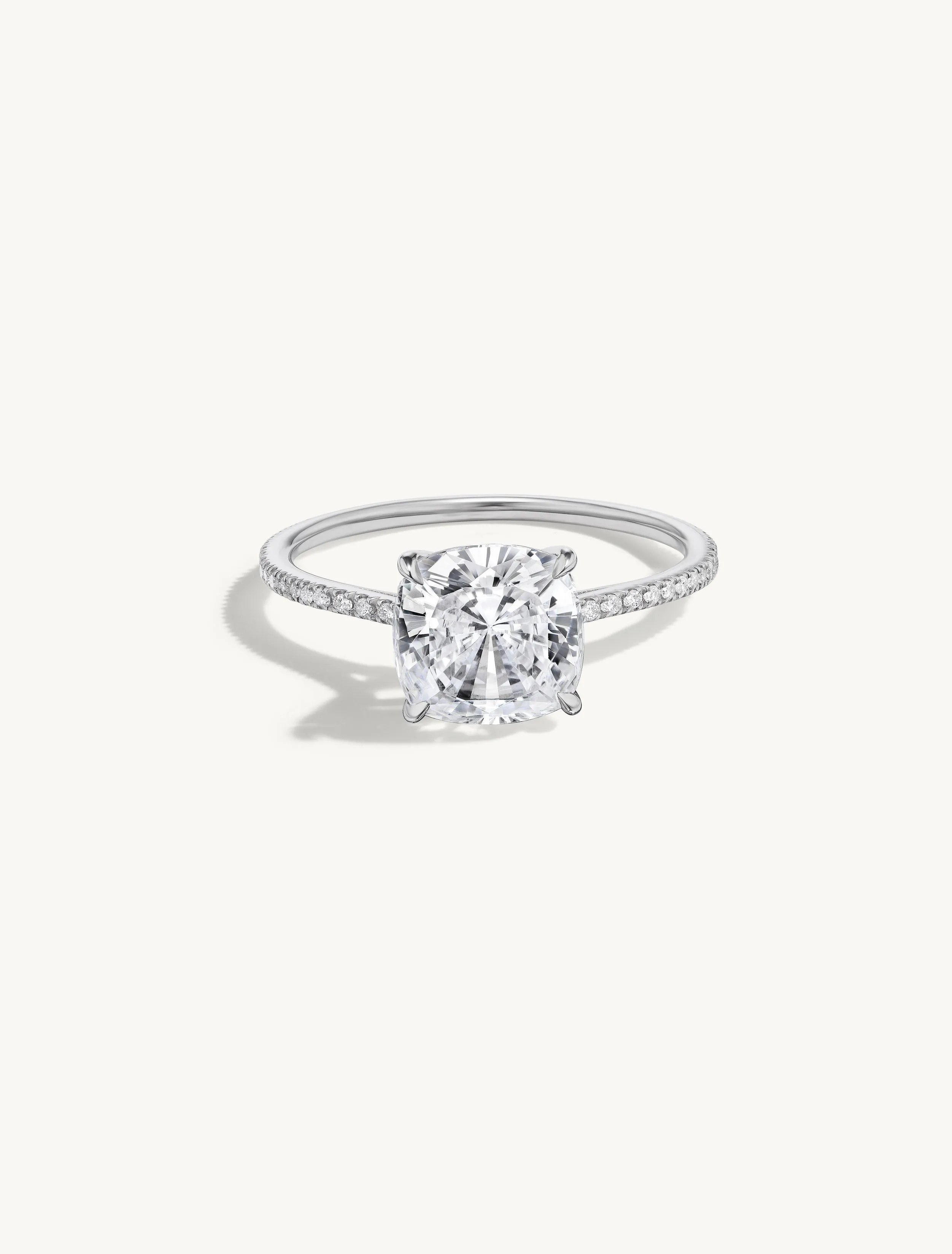 Pave Floating Round Engagement Try-On Ring sold by Sophie Ratner product image thumbnail 2