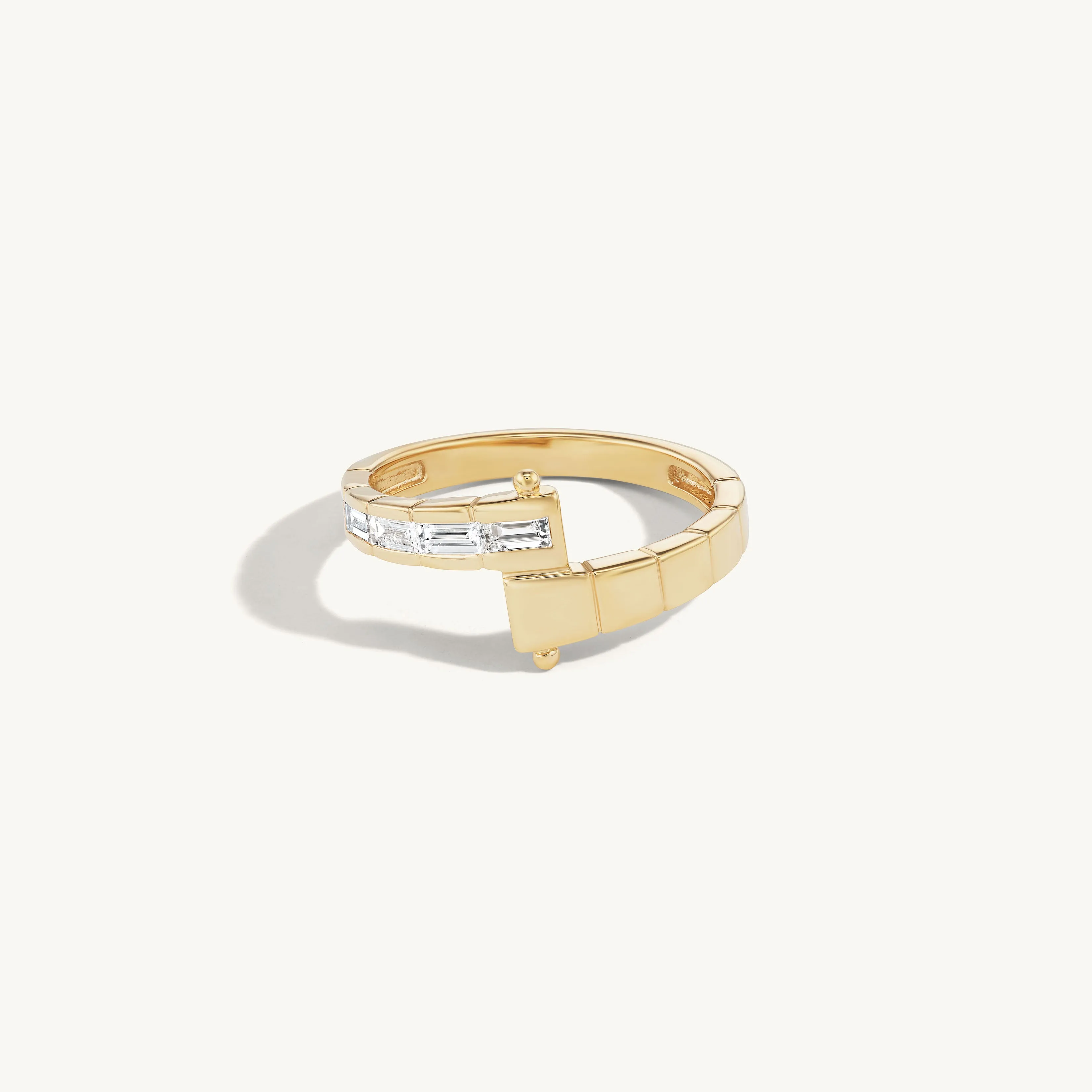 Stacked Wrapping Diamond Ring sold by Sophie Ratner product image thumbnail 3