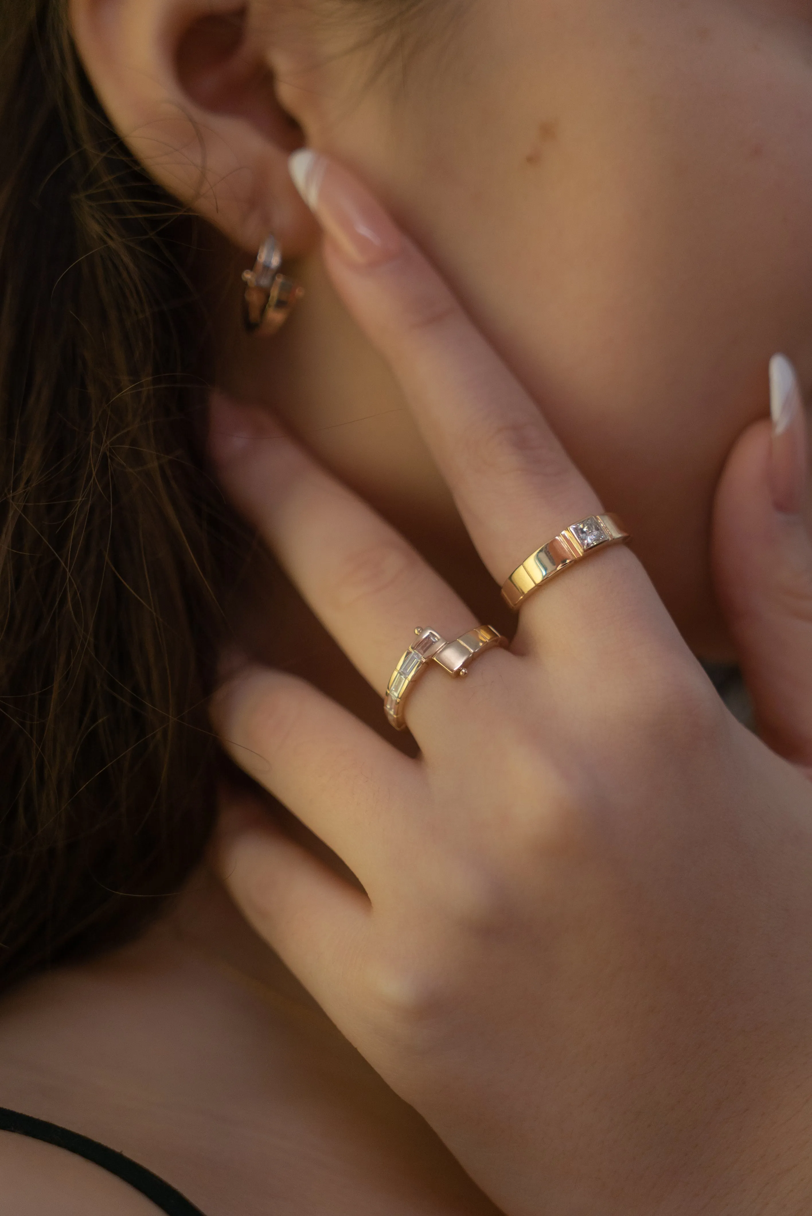 Stacked Wrapping Diamond Ring sold by Sophie Ratner product image thumbnail 4