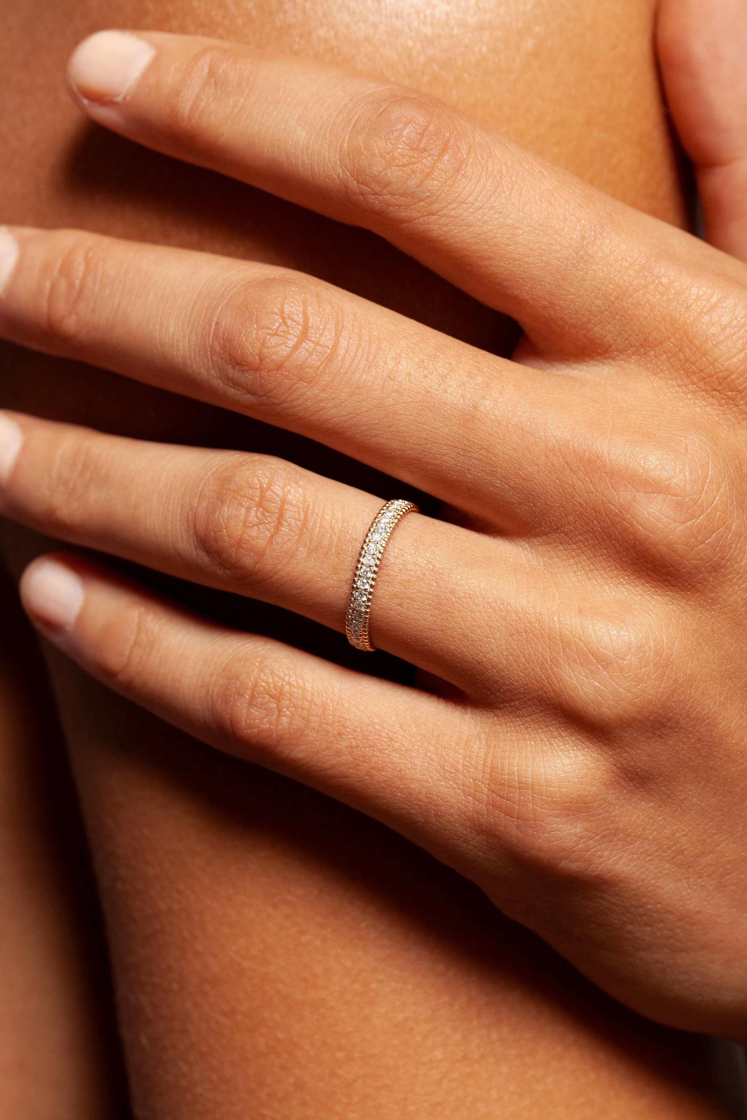 Slim Diamond Band sold by Sophie Ratner product image thumbnail 2