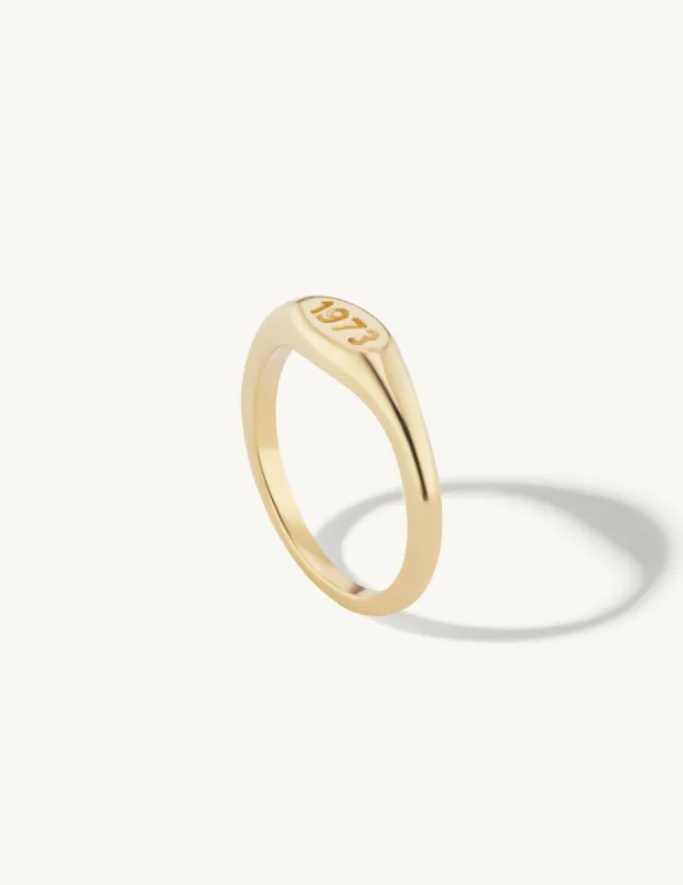 1973 Signet Pinky Ring sold by Sophie Ratner