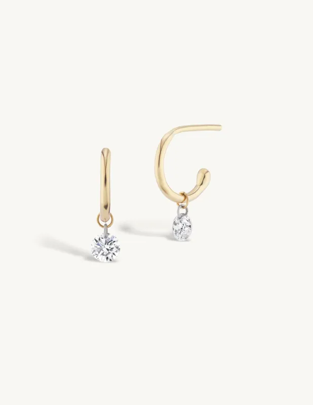 Pierced Diamond Huggie sold by Sophie Ratner