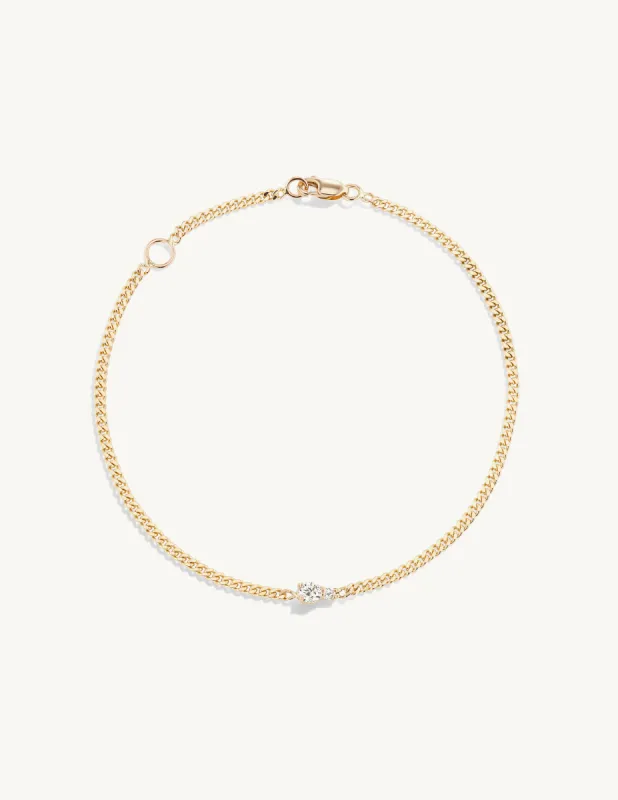 Double Diamond Chain Bracelet sold by Sophie Ratner