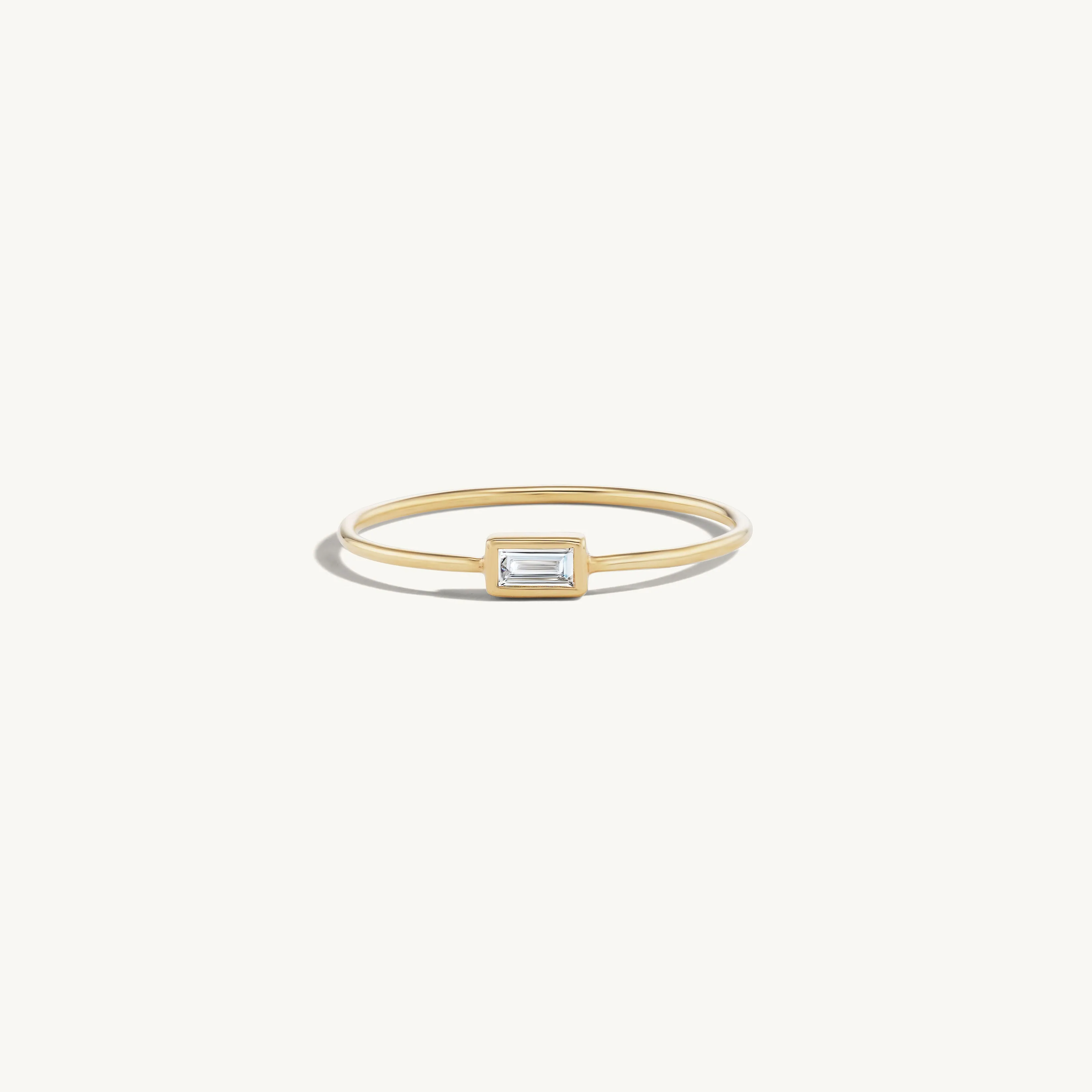 Stacked Single Diamond Ring sold by Sophie Ratner product image thumbnail 3
