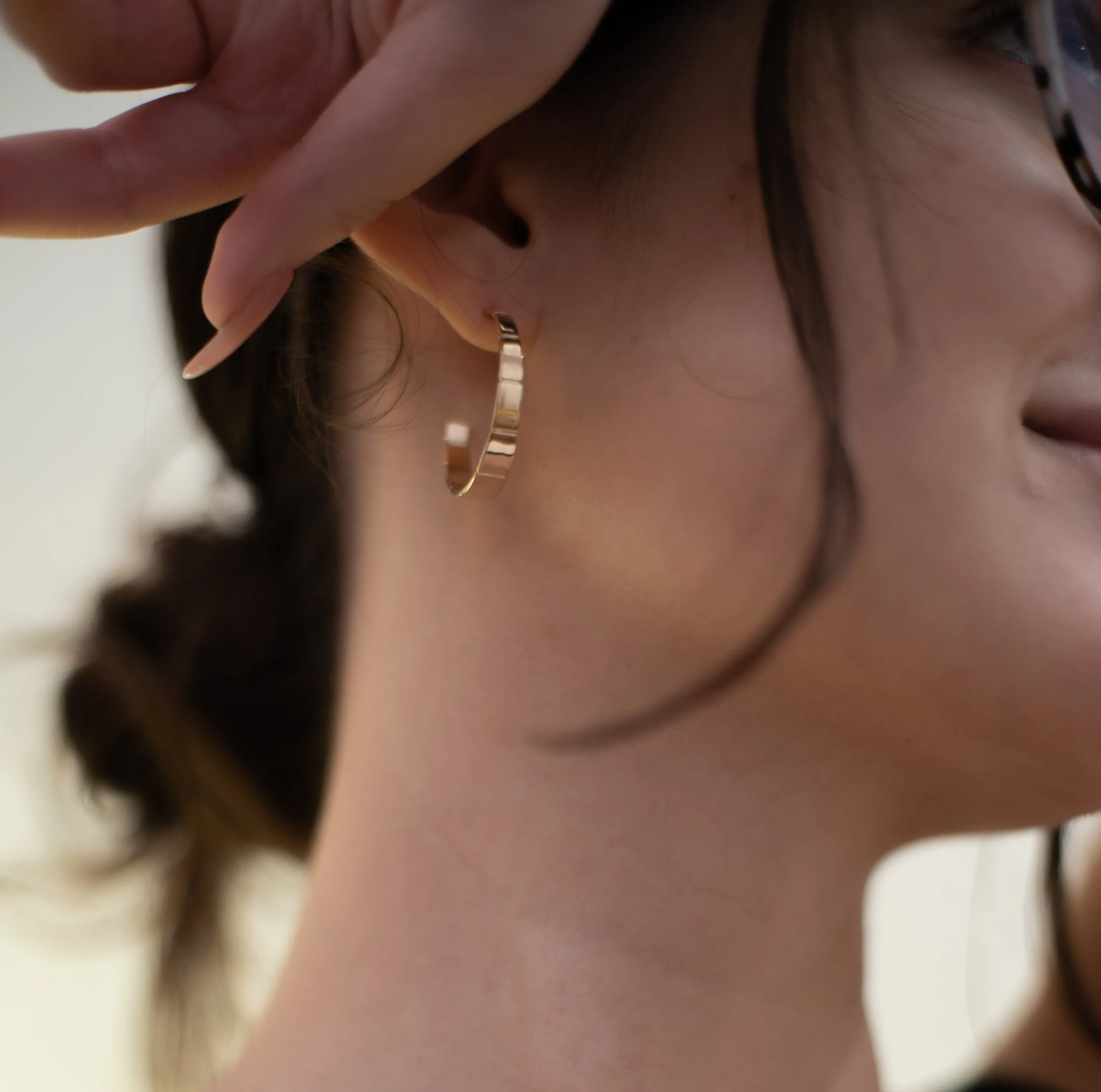 Grand Ridged Hoops sold by Sophie Ratner product image thumbnail 2