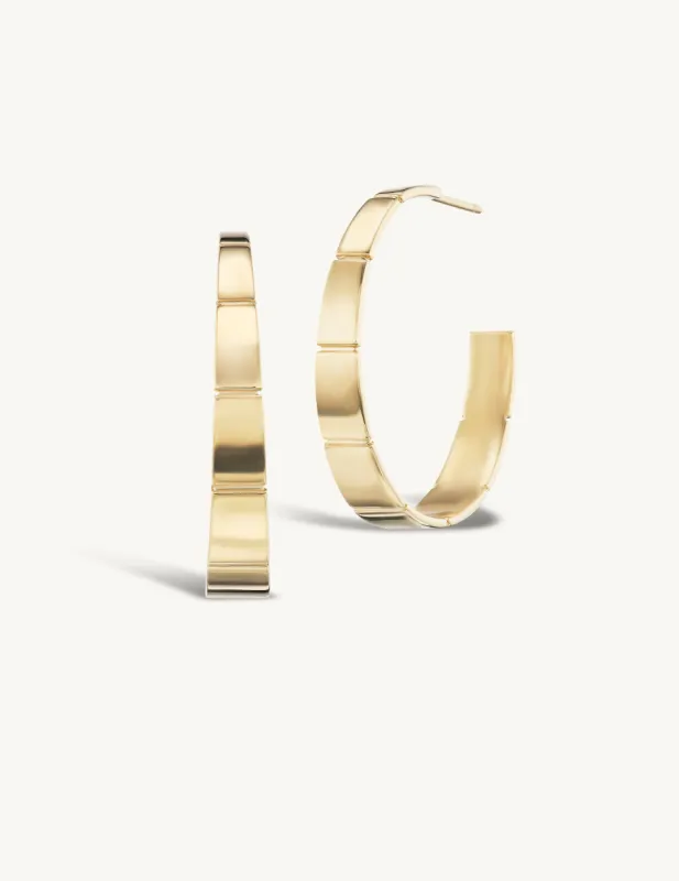 Grand Ridged Hoops sold by Sophie Ratner