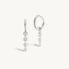 Triple Pierced Diamond Gold Huggies sold by Sophie Ratner