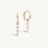 Triple Pierced Diamond Gold Huggies sold by Sophie Ratner