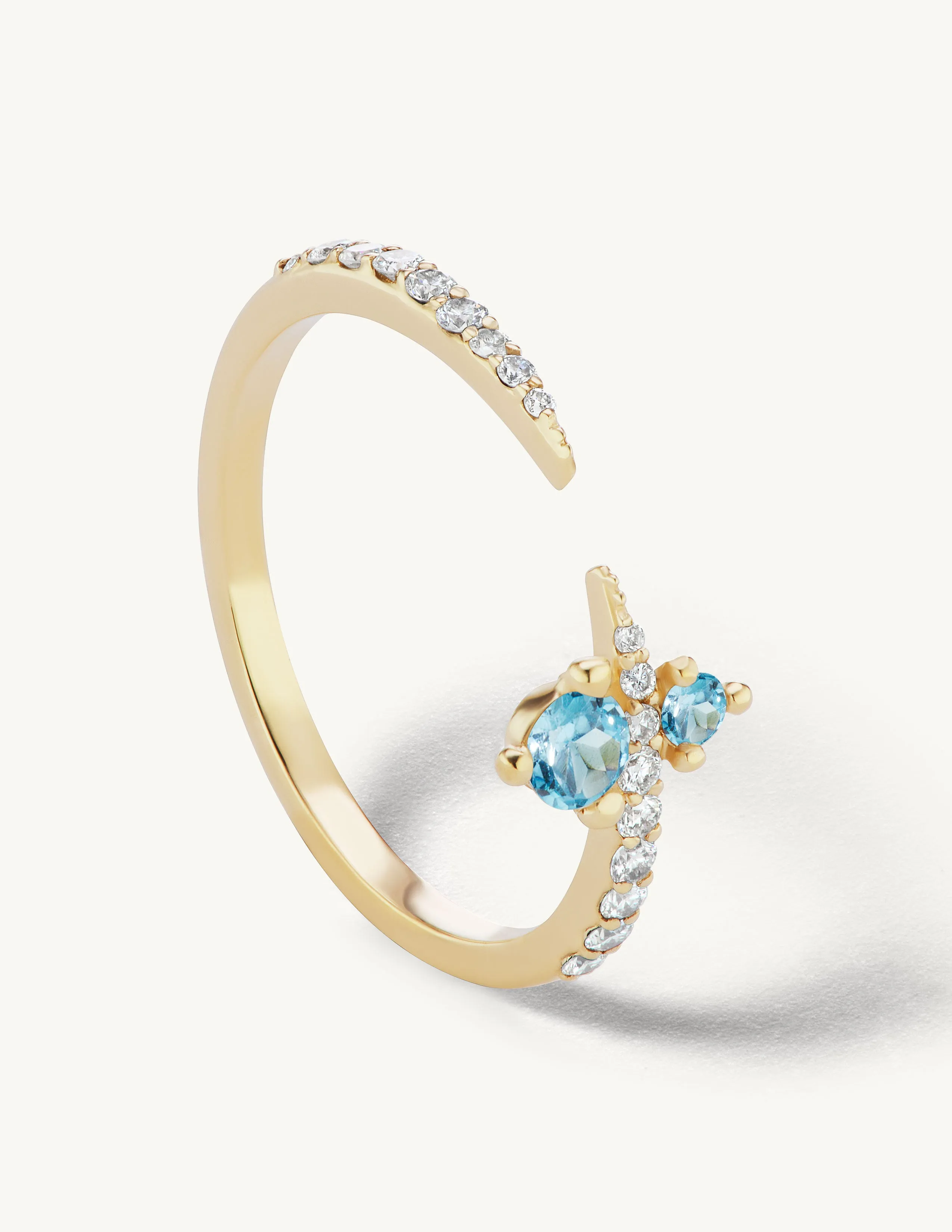 Birthstone Pave Apex Ring sold by Sophie Ratner product image thumbnail 4