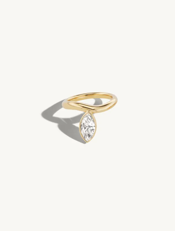 Solo Marquise Engagement Ring sold by Sophie Ratner