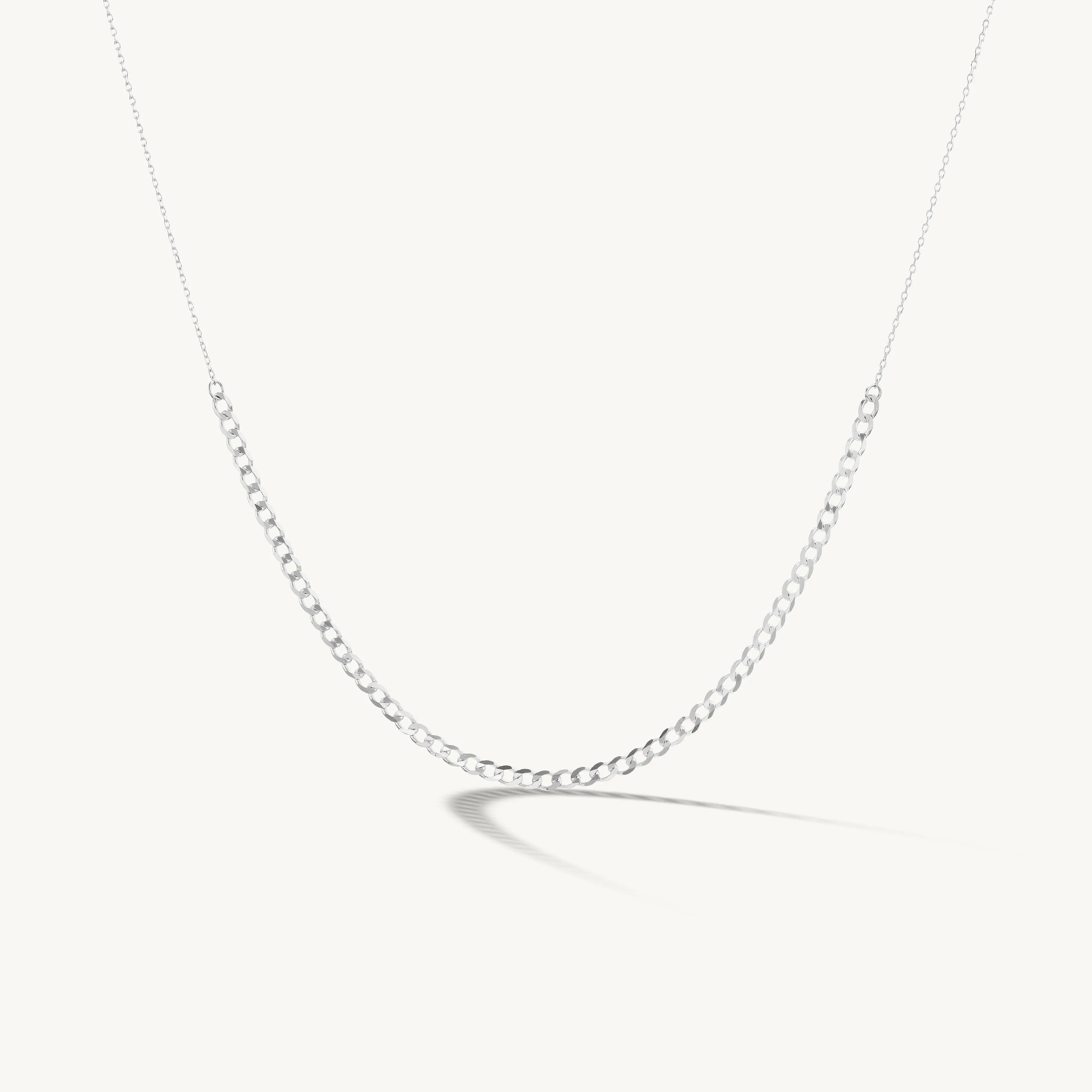 Delicate Curb Chain Accent Necklace sold by Sophie Ratner product image thumbnail 5
