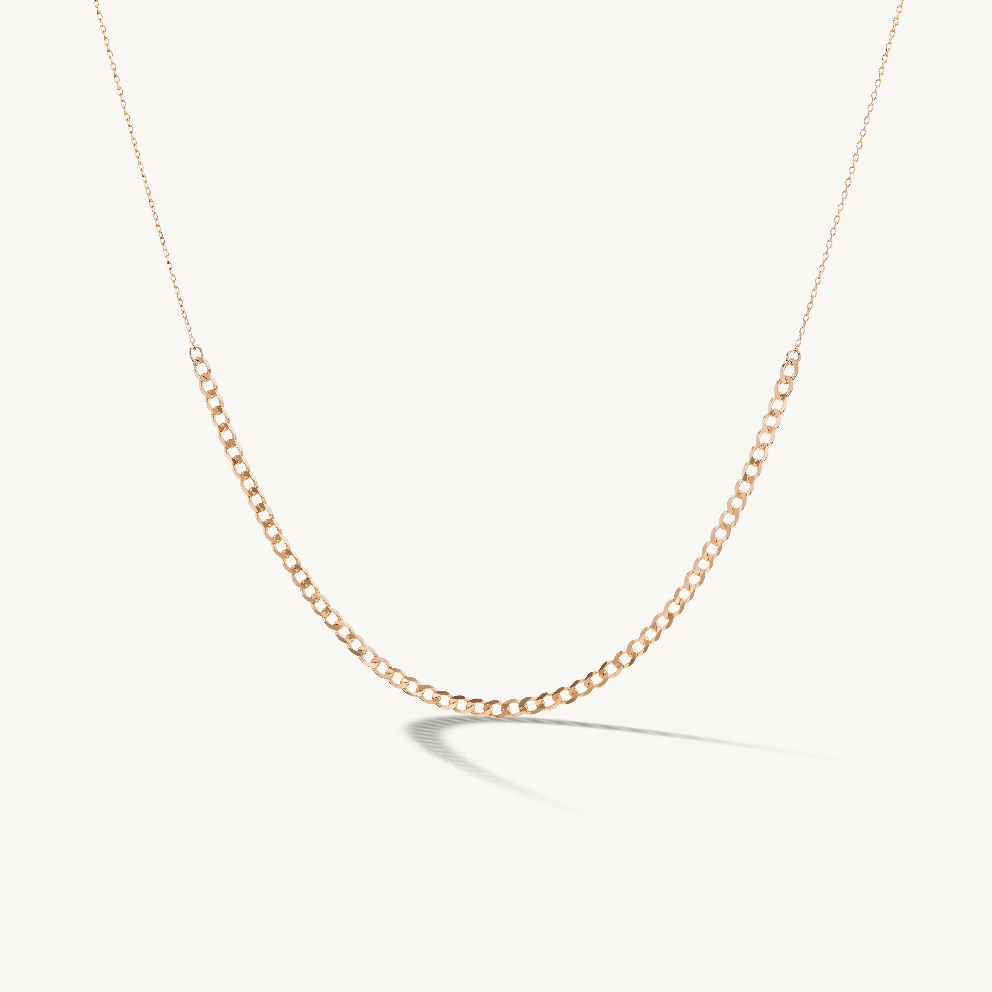 Delicate Curb Chain Accent Necklace sold by Sophie Ratner product image thumbnail 4