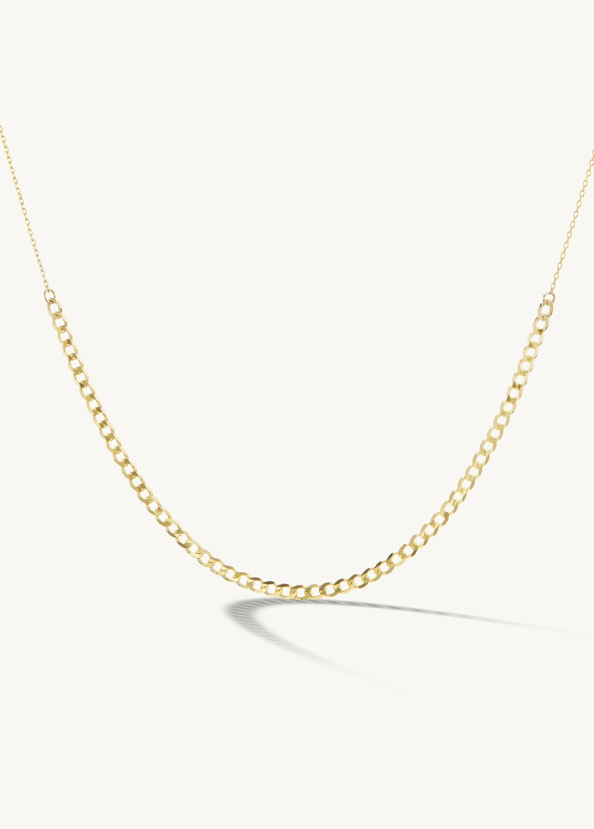 Delicate Curb Chain Accent Necklace sold by Sophie Ratner