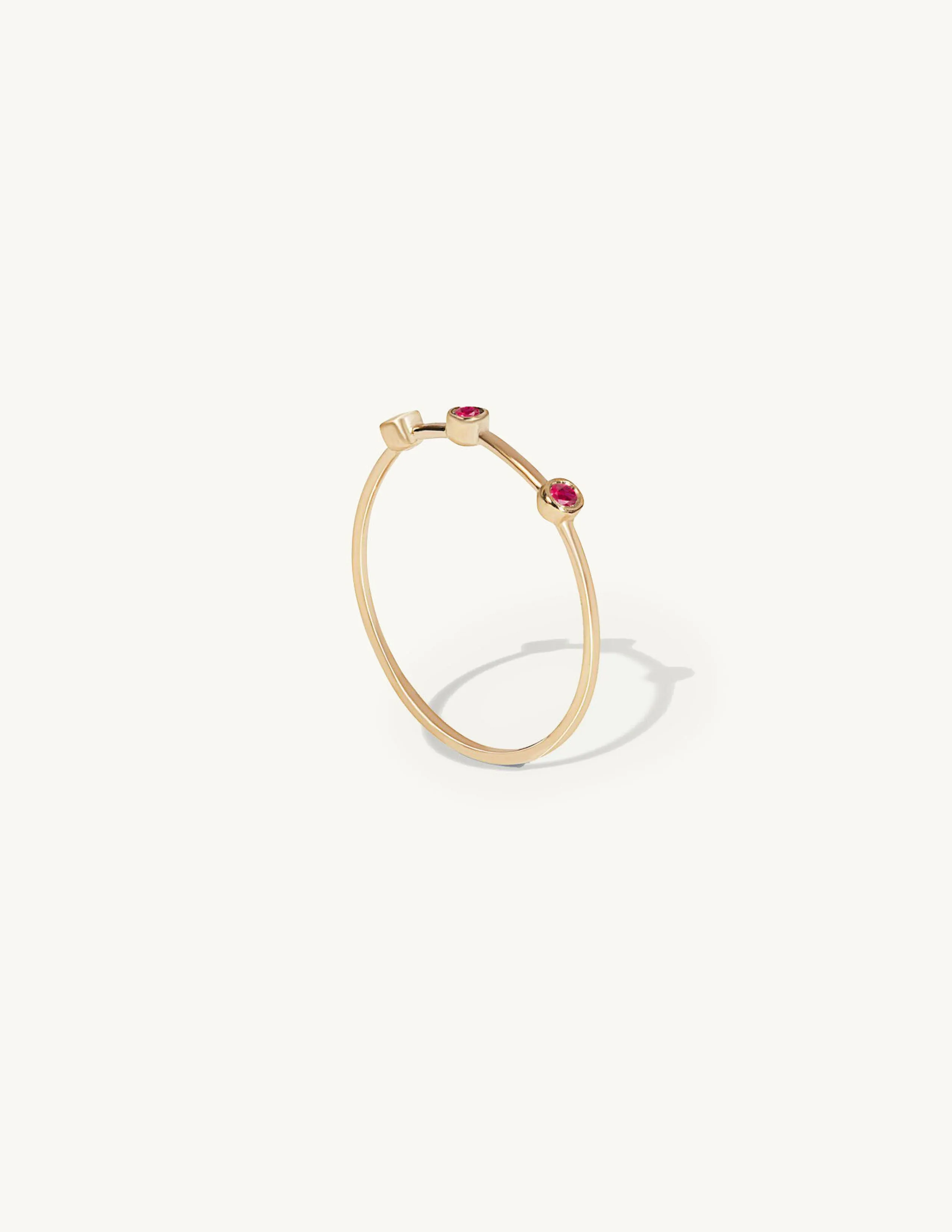 Three Ruby Orbit Ring sold by Sophie Ratner
