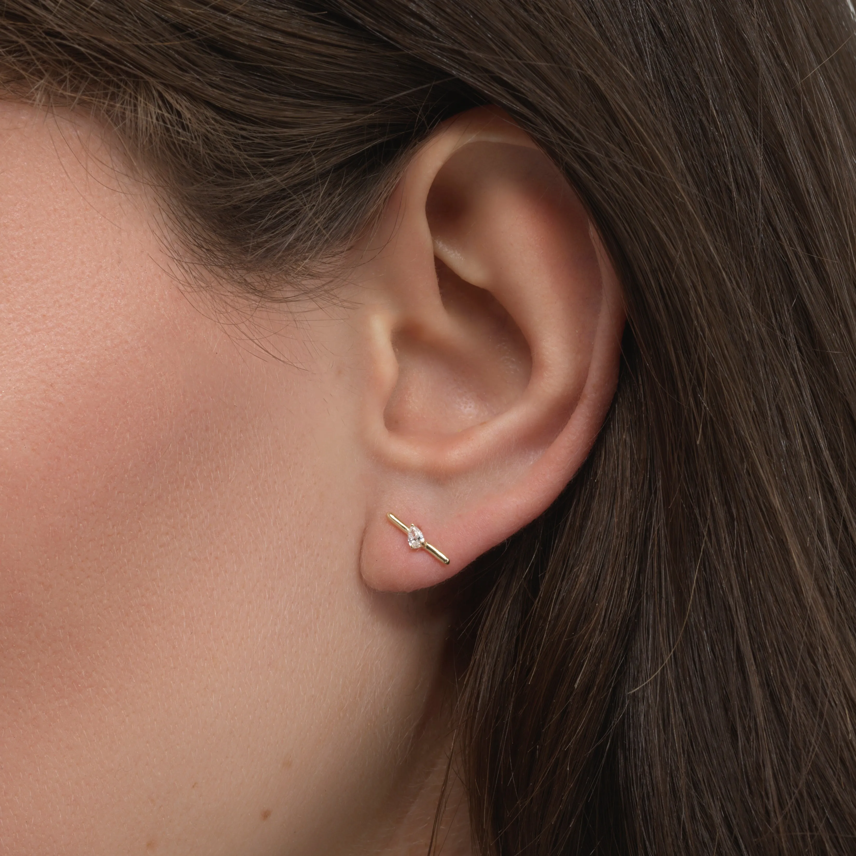 Pear Dash Studs sold by Sophie Ratner product image thumbnail 2