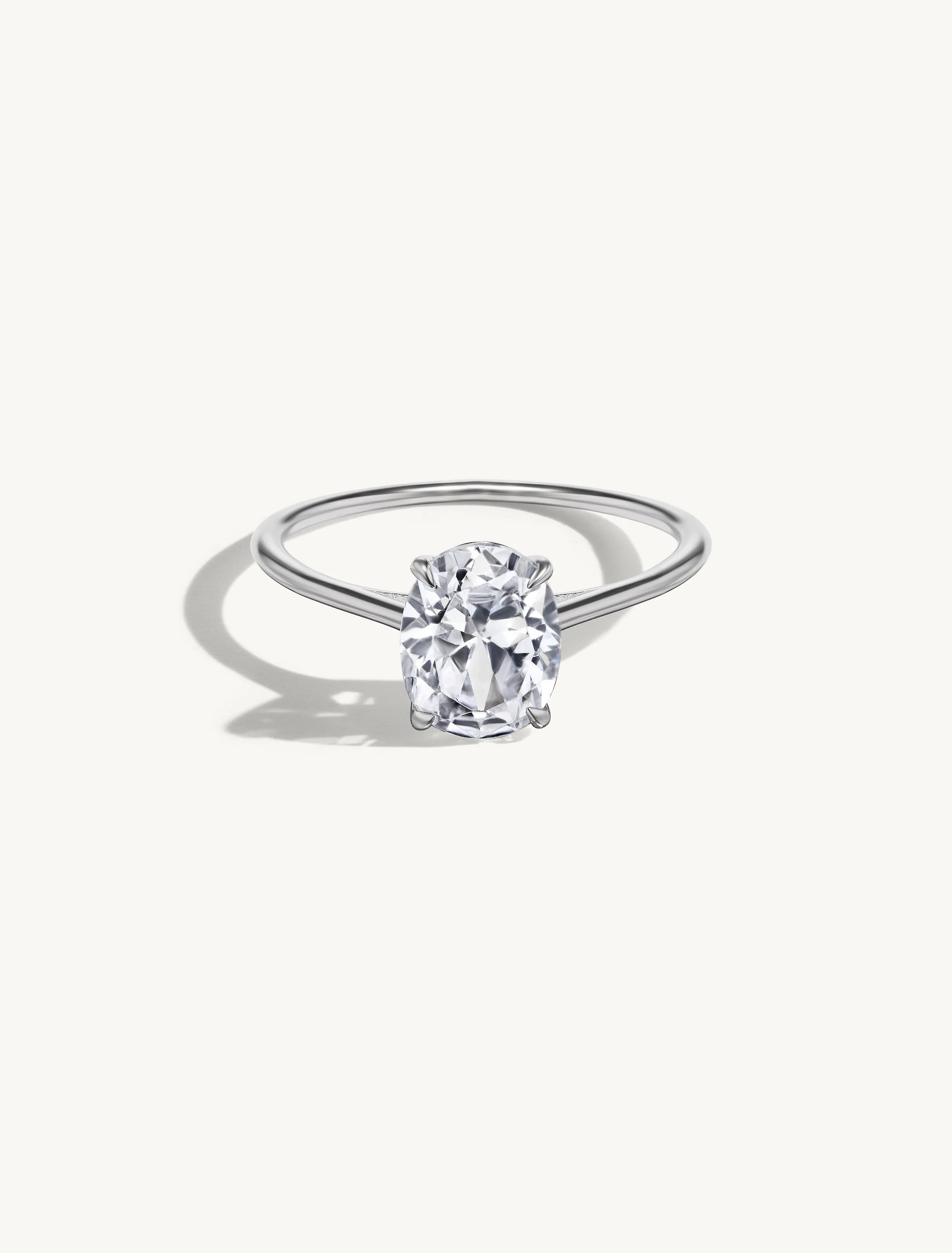Floating Oval Engagement Try-On Ring sold by Sophie Ratner product image thumbnail 2
