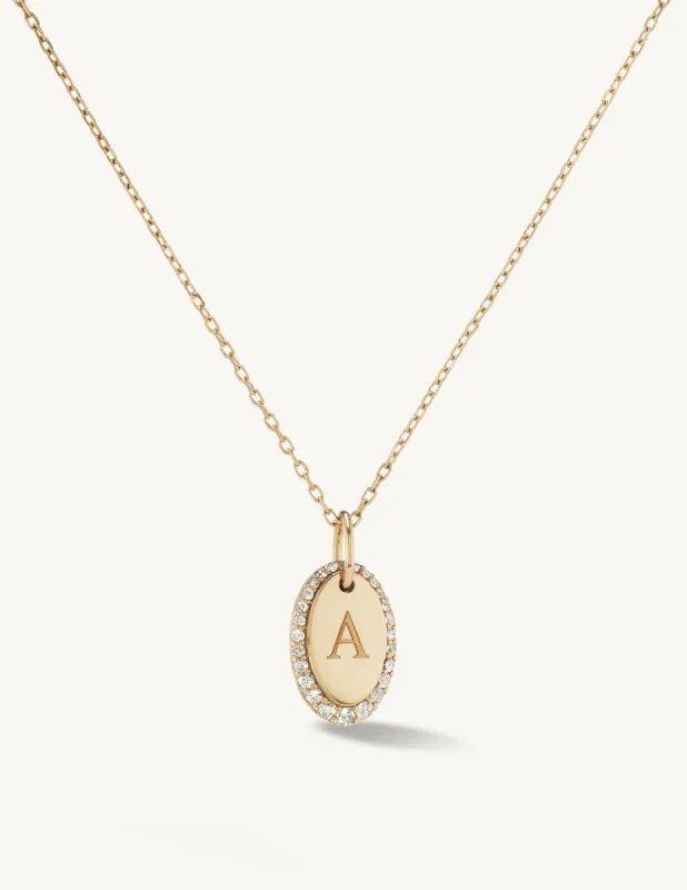 Pave Oval Amulet sold by Sophie Ratner