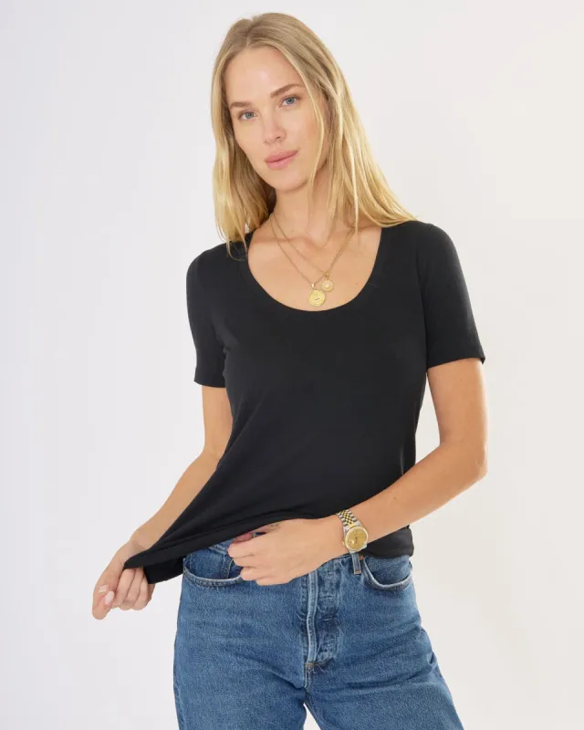 Boston Scoop Neck Tee sold by The Wheat Collection