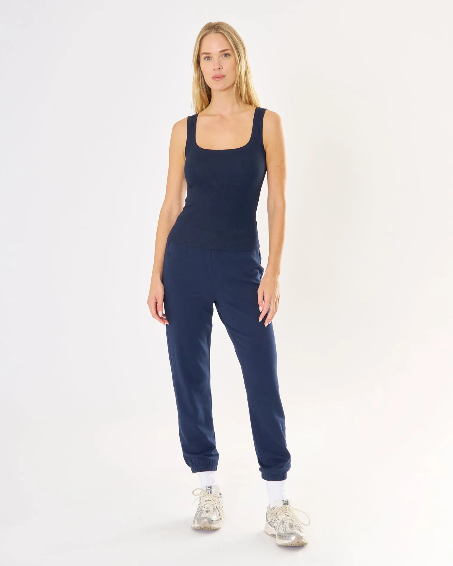 Franklin Ribbed Square Neck Tank sold by The Wheat Collection product image thumbnail 3