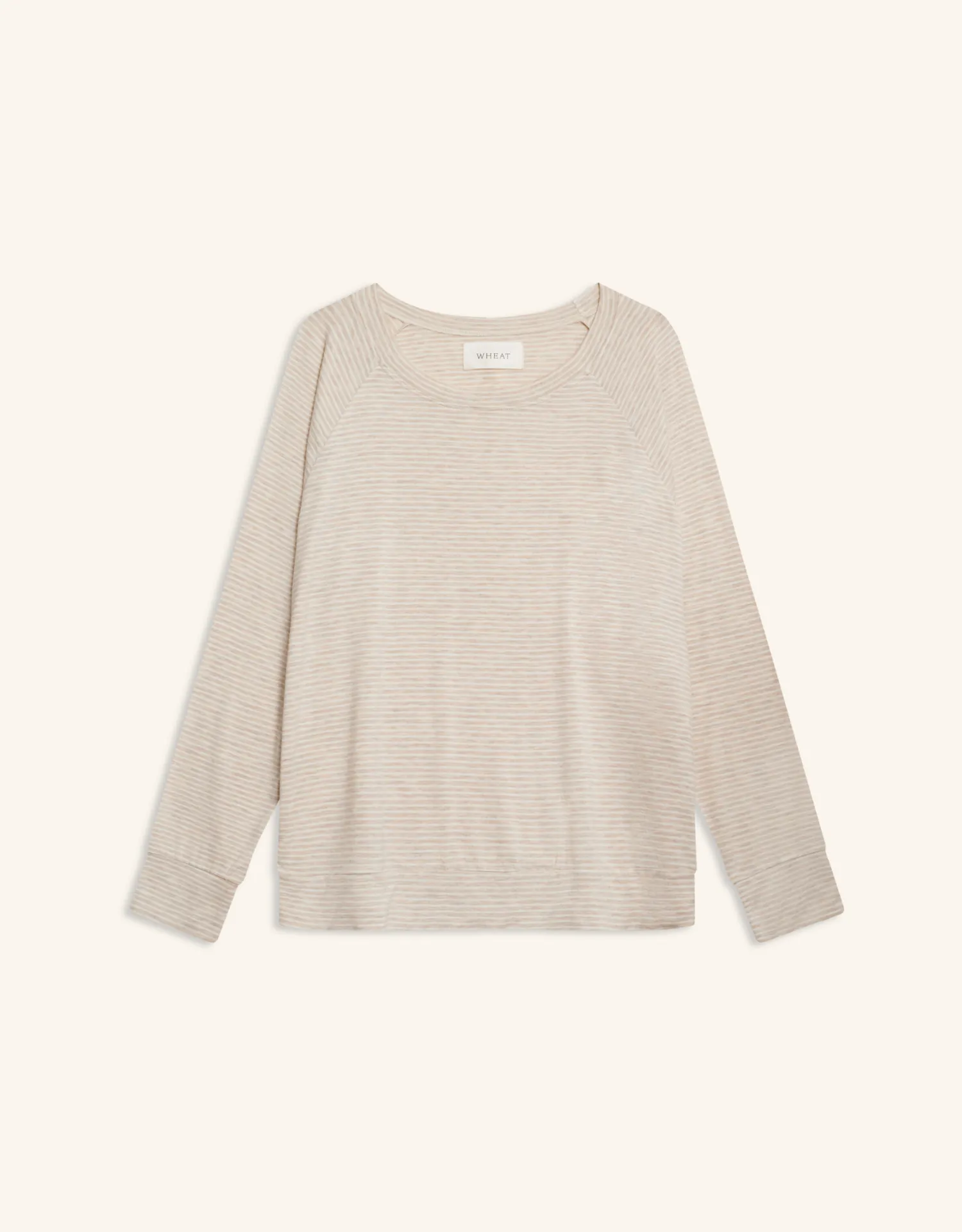 Bel Air Sweatshirt - Oatmeal and White Stripe sold by The Wheat Collection product image thumbnail 4