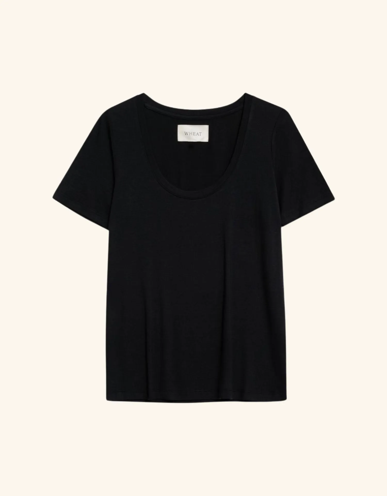 Boston Scoop Neck Tee - Black sold by The Wheat Collection product image thumbnail 4