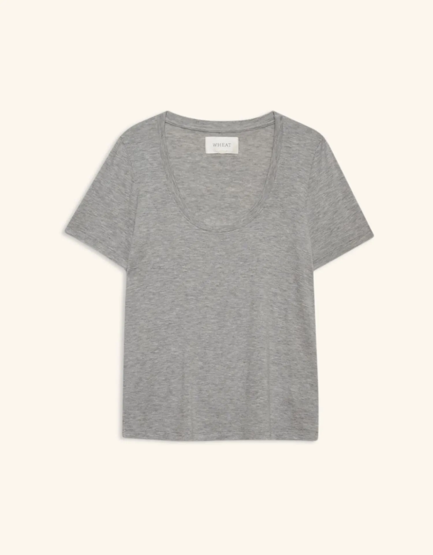 Boston Scoop Neck Tee - Heather Grey sold by The Wheat Collection product image thumbnail 4
