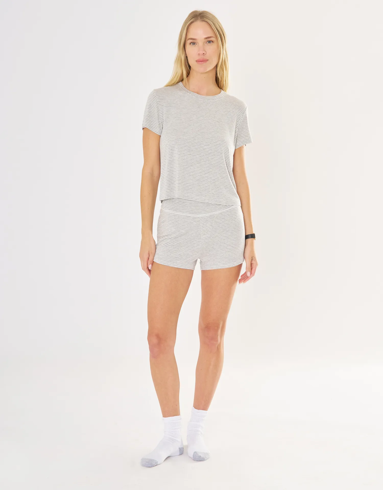Brooklyn Tee - Heather Grey sold by The Wheat Collection product image thumbnail 2