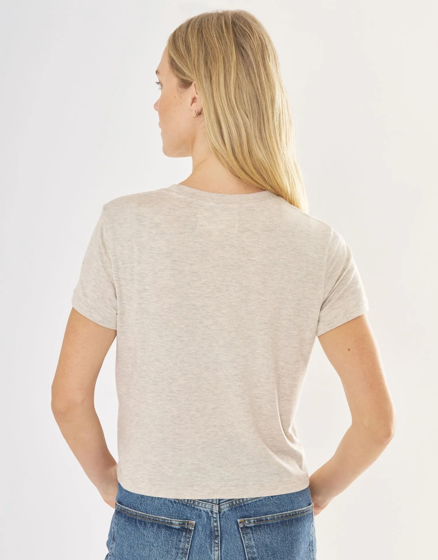 Brooklyn Tee - Oatmeal sold by The Wheat Collection product image thumbnail 3