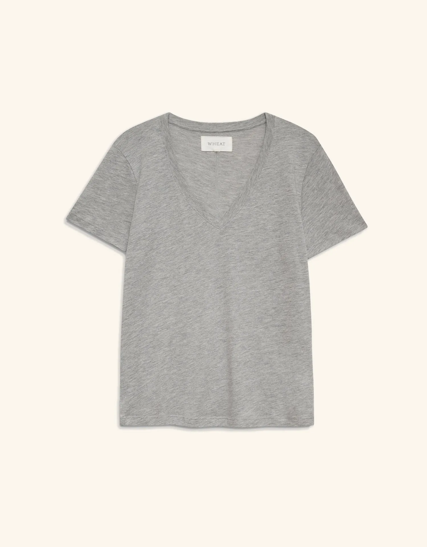 Charleston V Neck Tee - Heather Grey sold by The Wheat Collection product image thumbnail 4
