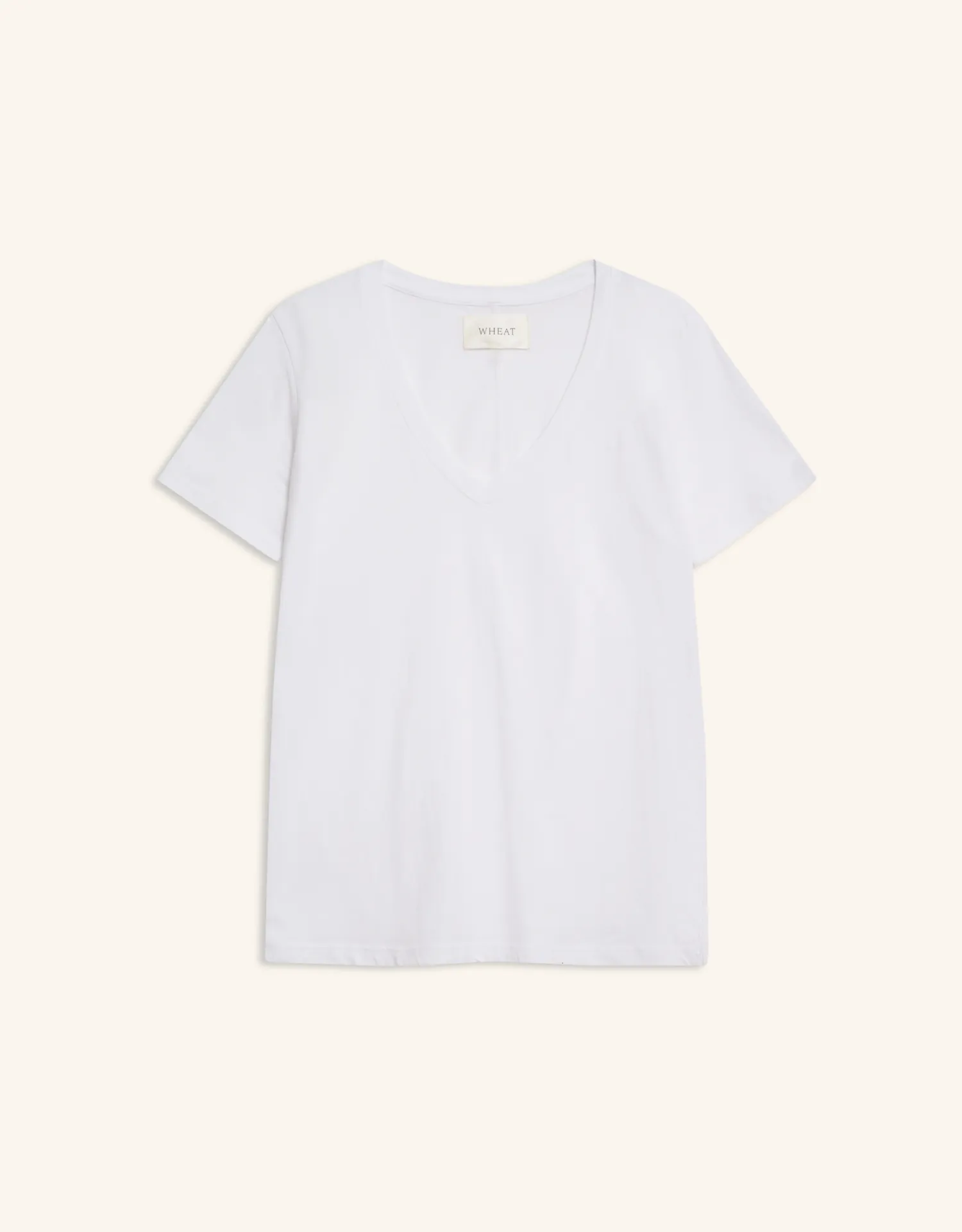 Charleston V Neck Tee - White sold by The Wheat Collection product image thumbnail 4