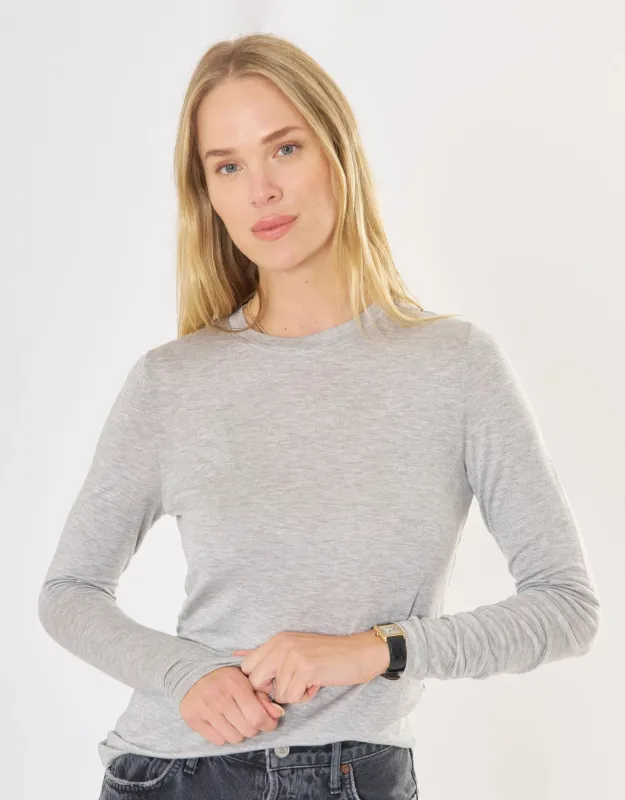Chicago Long Sleeve - Heather Grey sold by The Wheat Collection