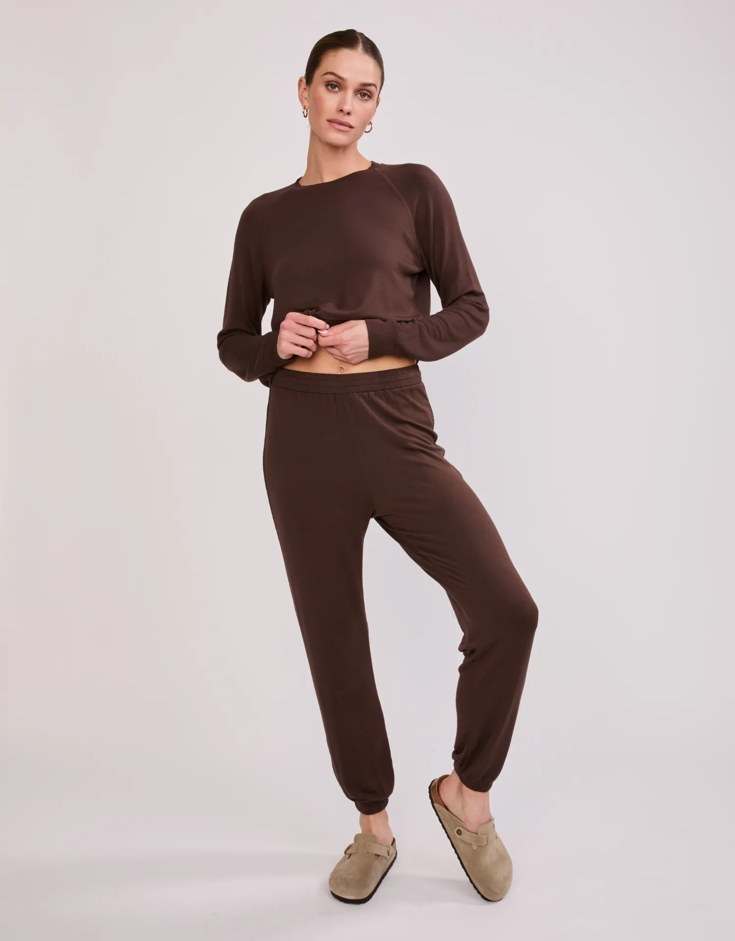 Alexandria Sweatpant - Espresso sold by The Wheat Collection product image thumbnail 5
