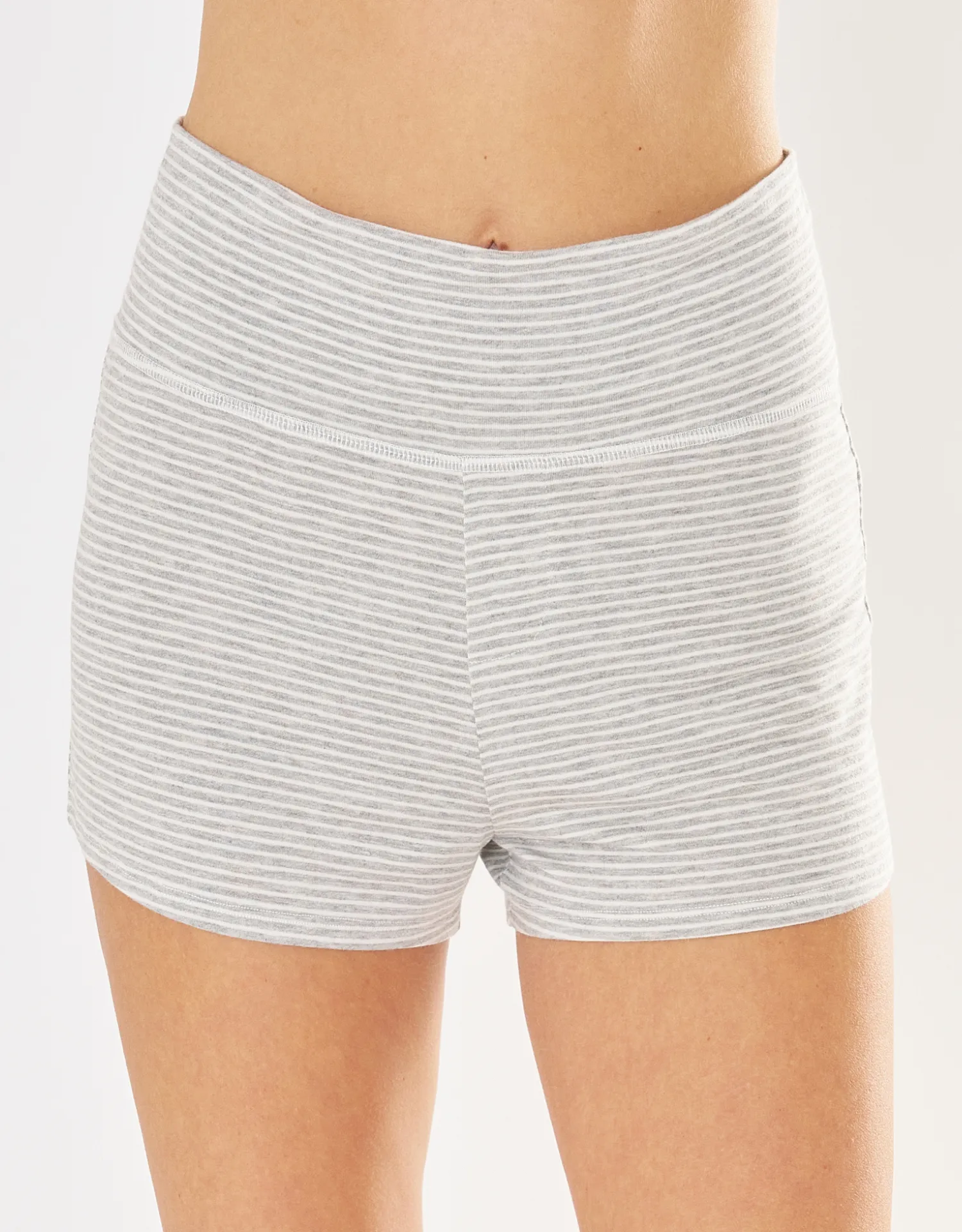 Brentwood Short - Heather Grey and White Stripe sold by The Wheat Collection product image thumbnail 2