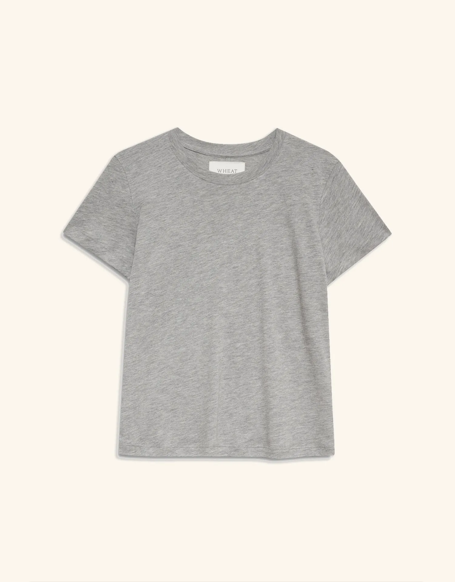 Charlotte Crew Neck Tee - Heather Grey sold by The Wheat Collection product image thumbnail 4