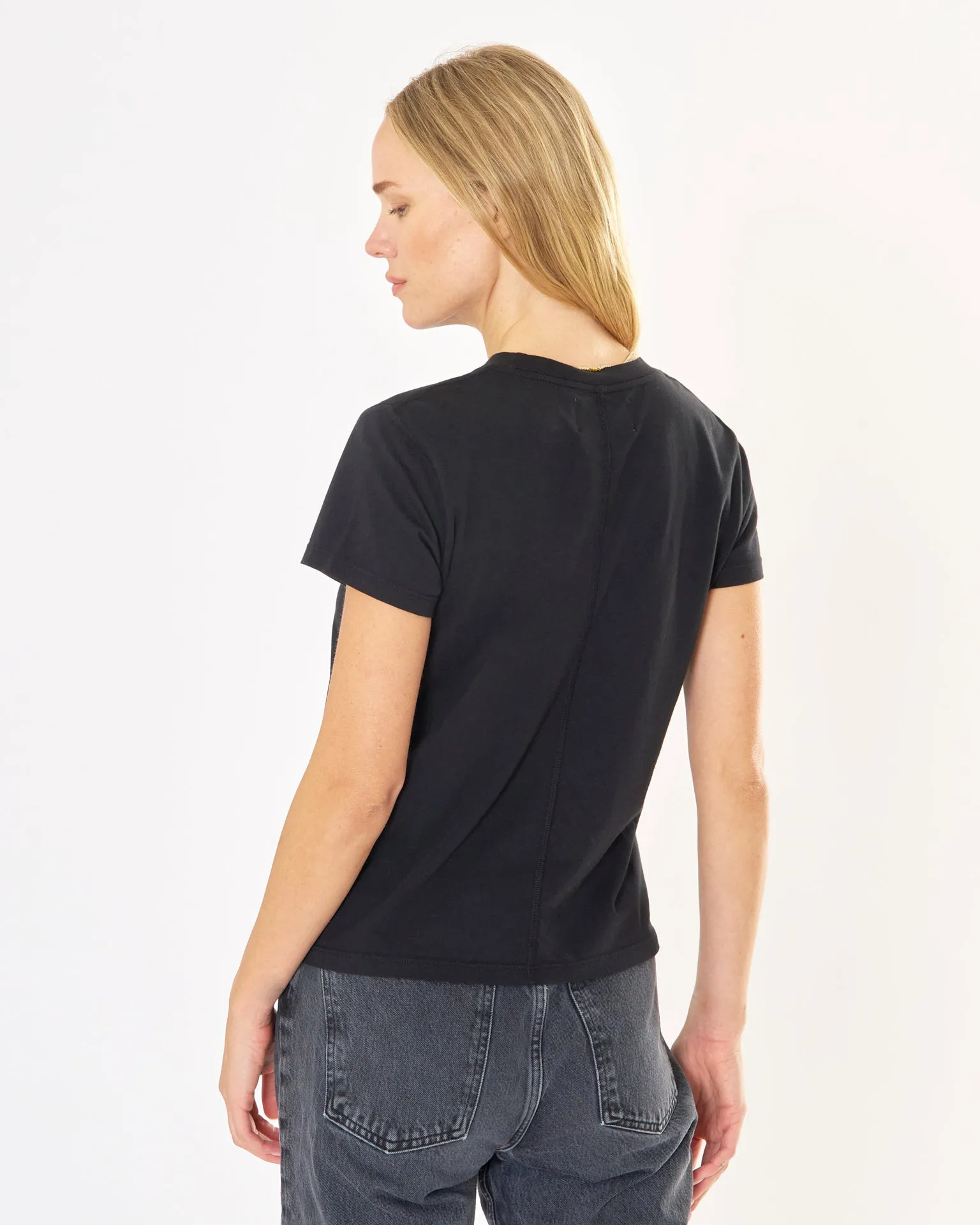 Charlotte Crew Neck Tee - Black sold by The Wheat Collection product image thumbnail 2
