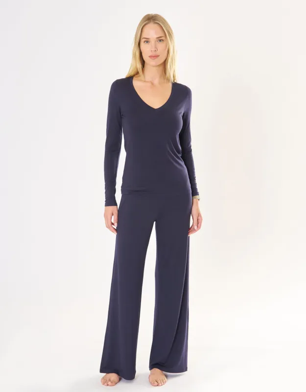 Jackson Lounge Pant - Navy sold by The Wheat Collection