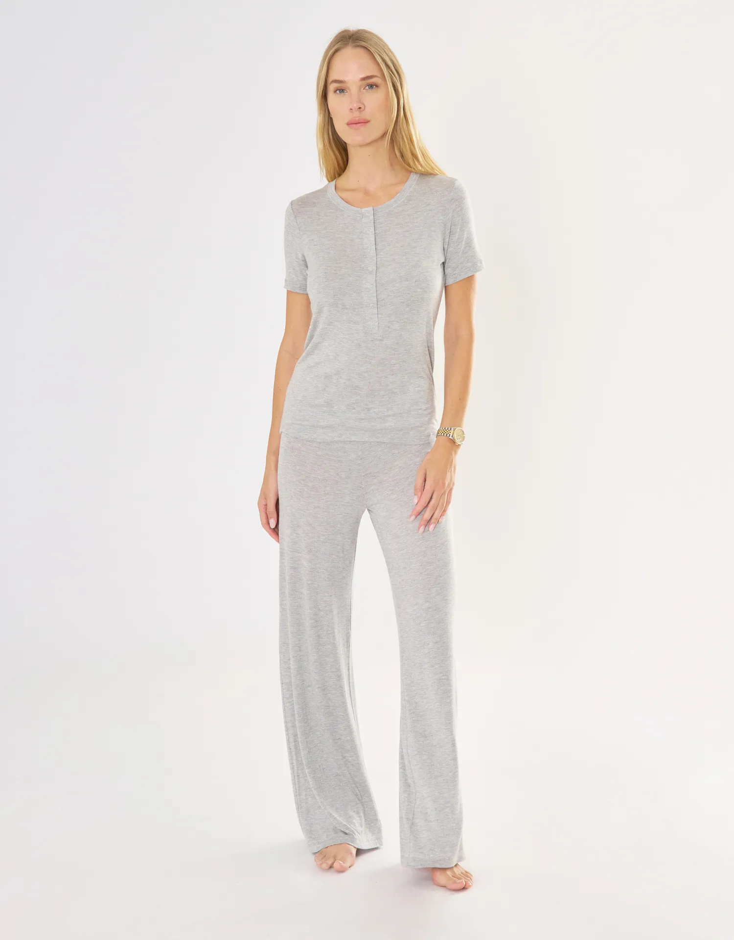Jackson Lounge Pant - Heather Grey sold by The Wheat Collection product image thumbnail 3