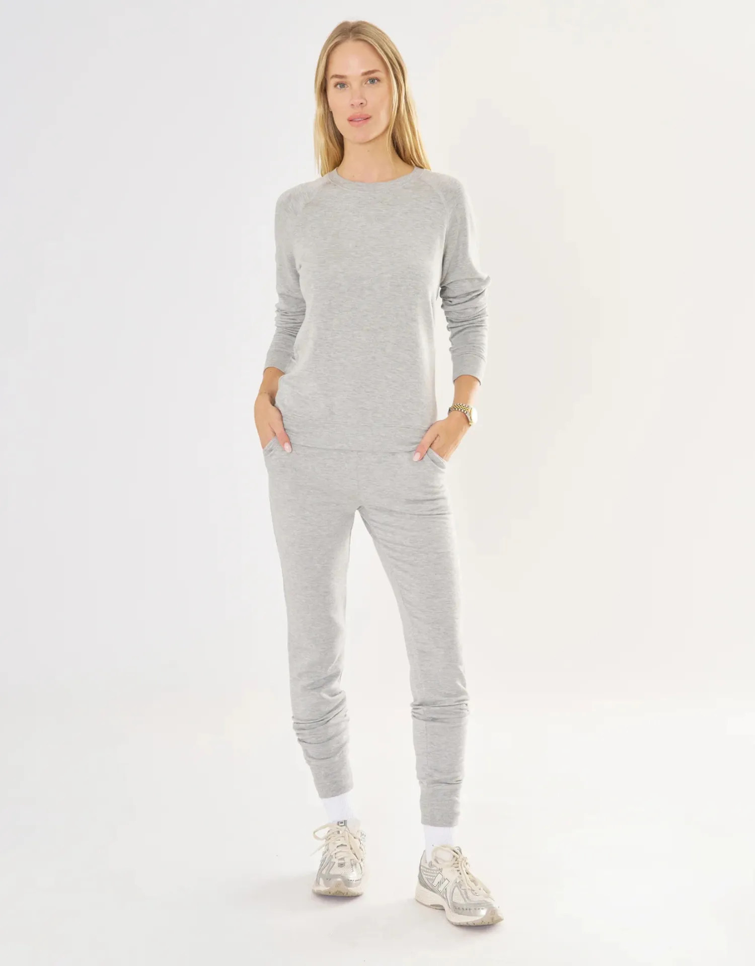 Los Angeles Jogger - Heather Grey sold by The Wheat Collection