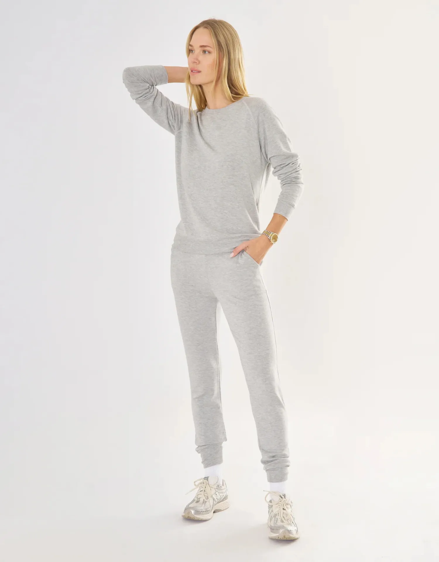 Los Angeles Jogger - Heather Grey sold by The Wheat Collection product image thumbnail 2
