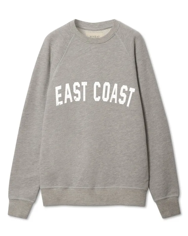 East Coast Unisex Sweatshirt - Heather Grey sold by The Wheat Collection