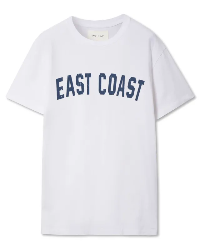 East Coast Unisex Tee - White sold by The Wheat Collection