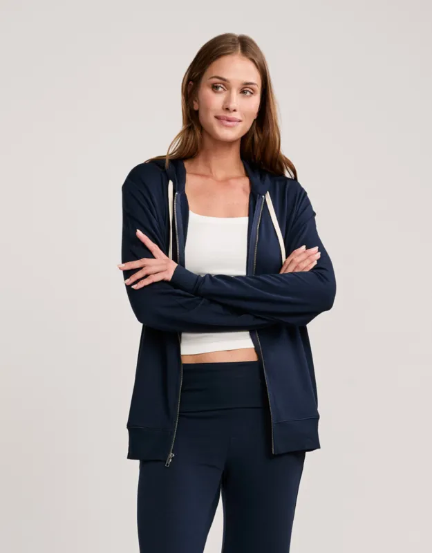 Richmond Unisex Zip Hoodie - Navy made by The Wheat Collection