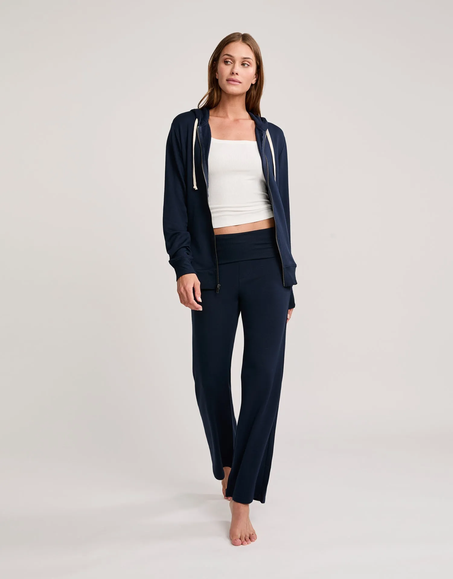 Richmond Unisex Zip Hoodie - Navy sold by The Wheat Collection product image thumbnail 3